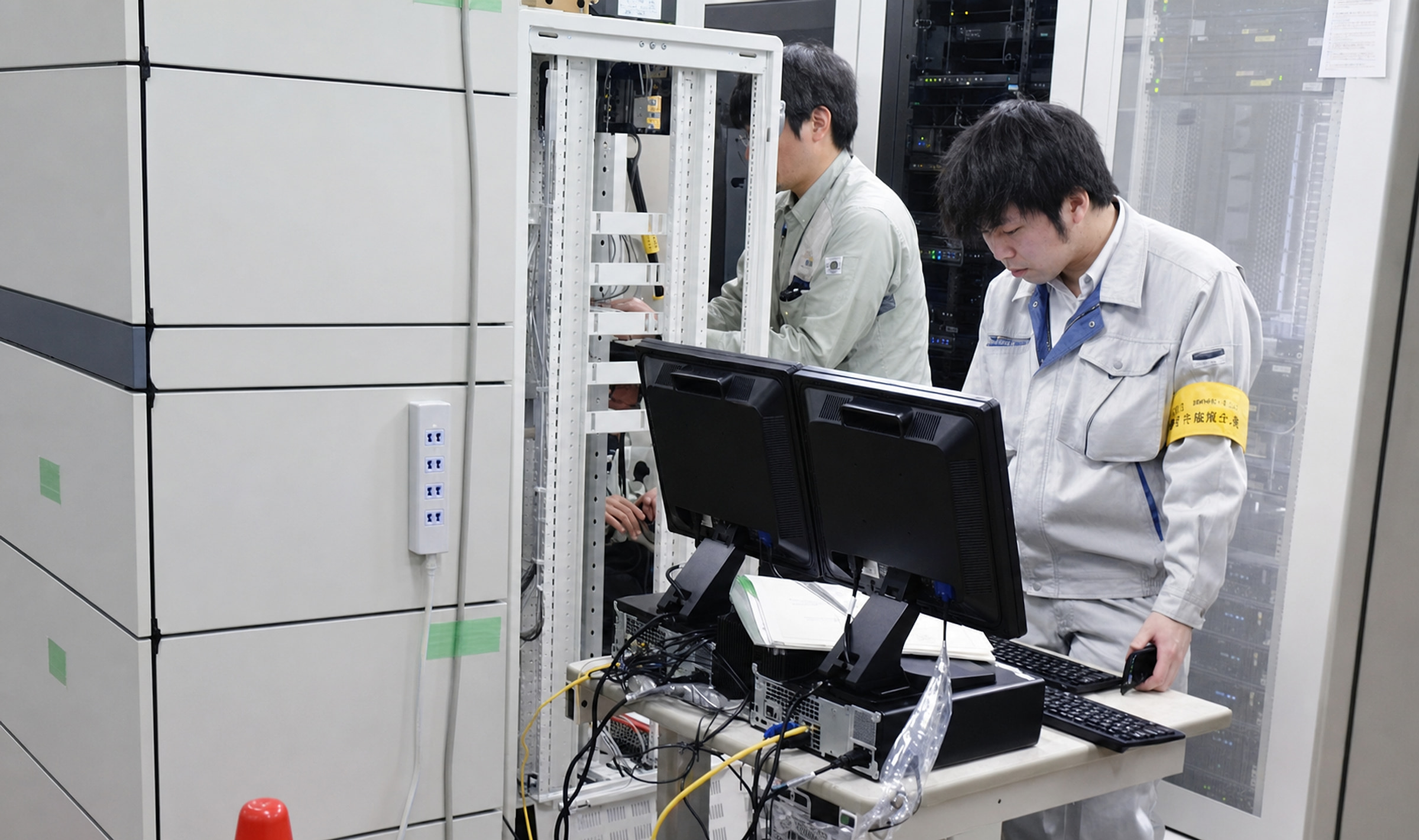通信設備の施工